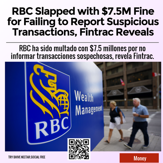 RBC Slapped with $7.5M Fine for Failing to Report Suspicious Transactions, Fintrac Reveals