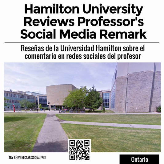 Hamilton University Reviews Professor's Social Media Remark