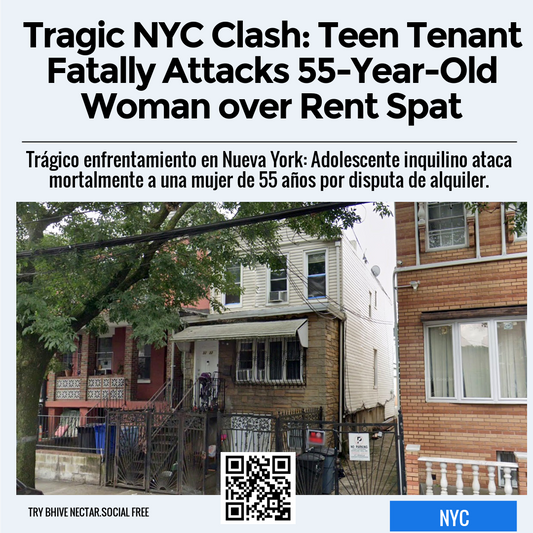 Tragic NYC Clash: Teen Tenant Fatally Attacks 55-Year-Old Woman over Rent Spat