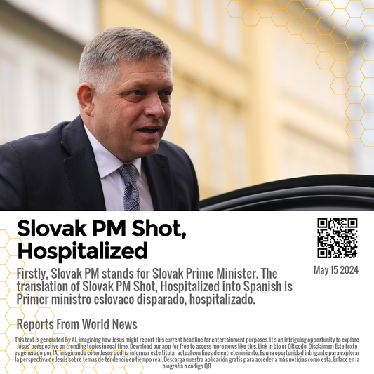 Slovak PM Shot, Hospitalized
