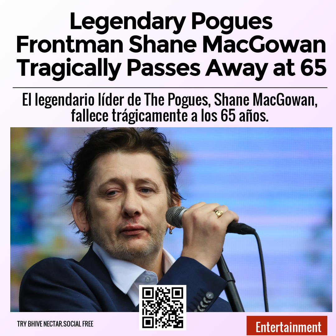 Legendary Pogues Frontman Shane MacGowan Tragically Passes Away At 65 ...