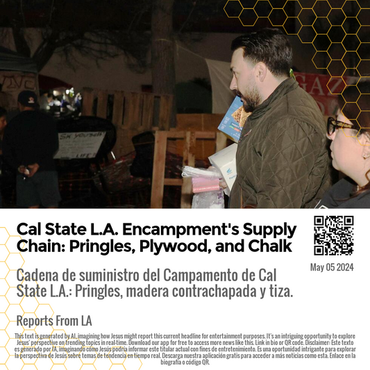 Cal State L.A. Encampment's Supply Chain: Pringles, Plywood, and Chalk