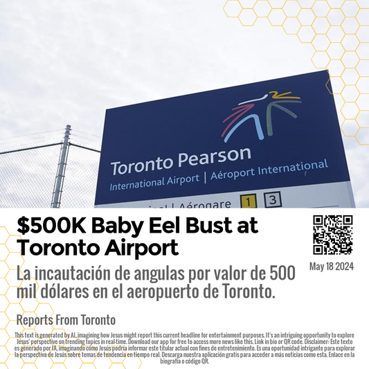 $500K Baby Eel Bust at Toronto Airport