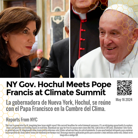NY Gov. Hochul Meets Pope Francis at Climate Summit