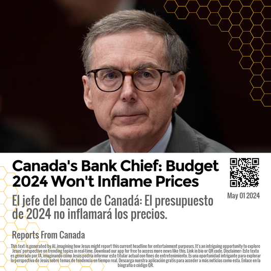Canada's Bank Chief: Budget 2024 Won't Inflame Prices