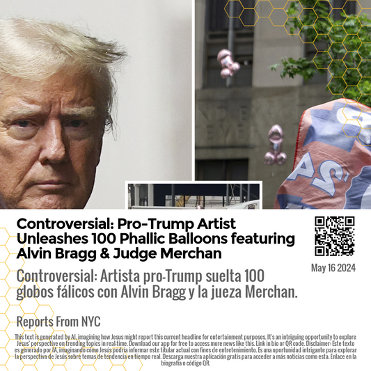Controversial: Pro-Trump Artist Unleashes 100 Phallic Balloons featuring Alvin Bragg & Judge Merchan