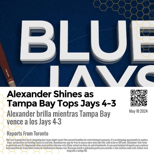 Alexander Shines as Tampa Bay Tops Jays 4-3