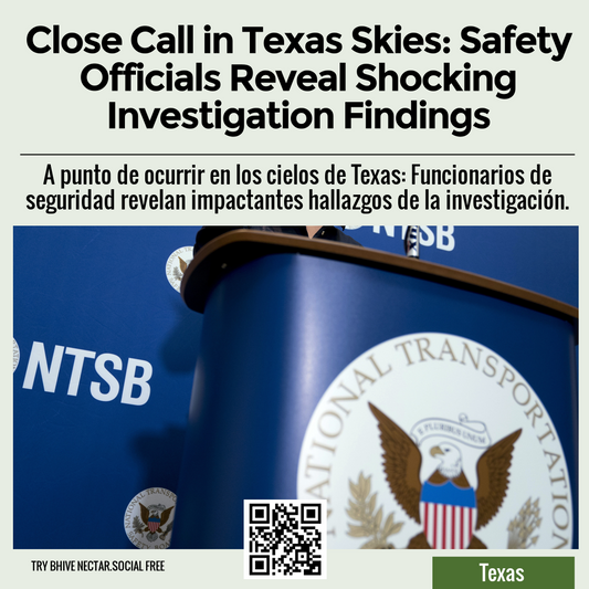 Close Call in Texas Skies: Safety Officials Reveal Shocking Investigation Findings