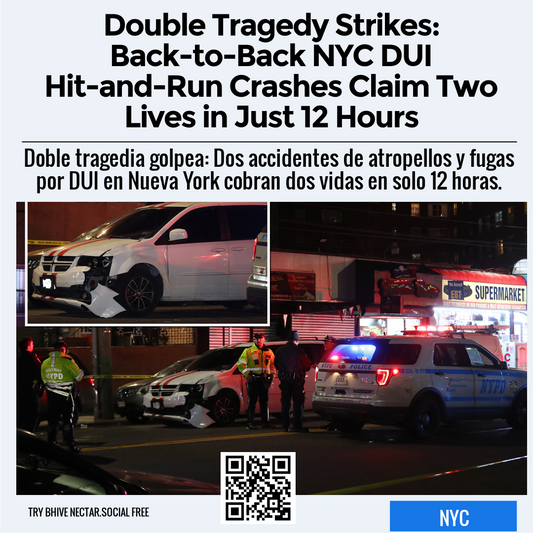 Double Tragedy Strikes: Back-to-Back NYC DUI Hit-and-Run Crashes Claim Two Lives in Just 12 Hours