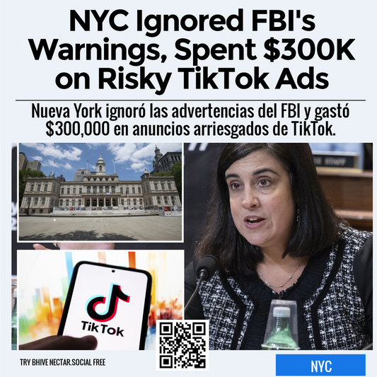 NYC Ignored FBI's Warnings, Spent $300K on Risky TikTok Ads
