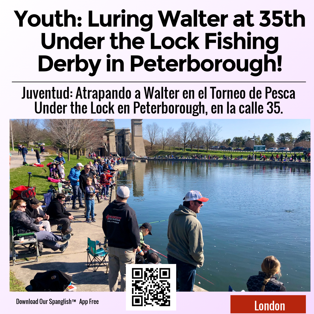 Youth: Luring Walter at 35th Under the Lock Fishing Derby in Peterborough!