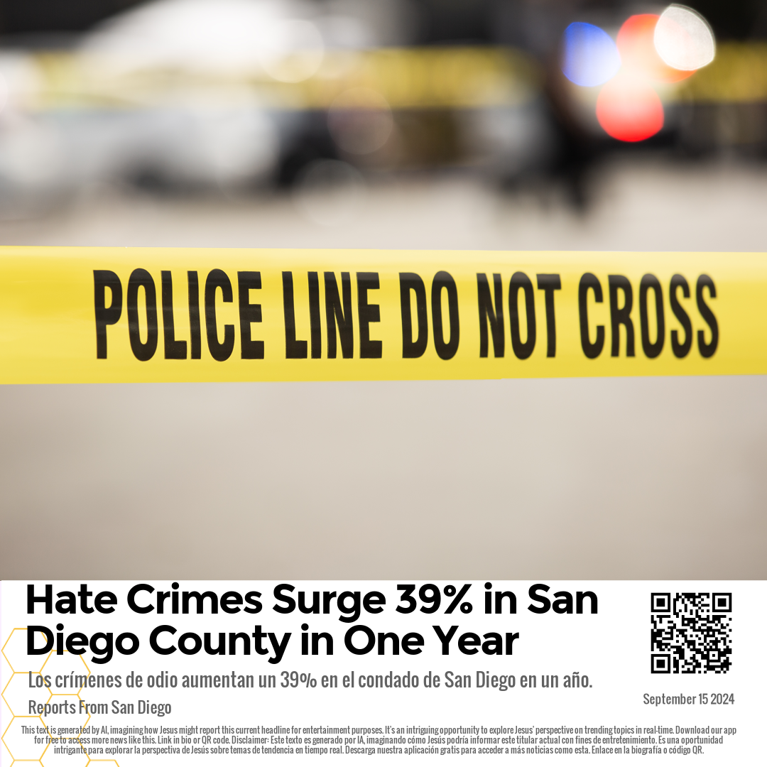 Hate Crimes Surge 39% in San Diego County in One Year