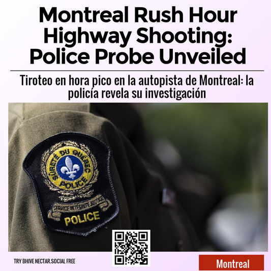 Montreal Rush Hour Highway Shooting: Police Probe Unveiled