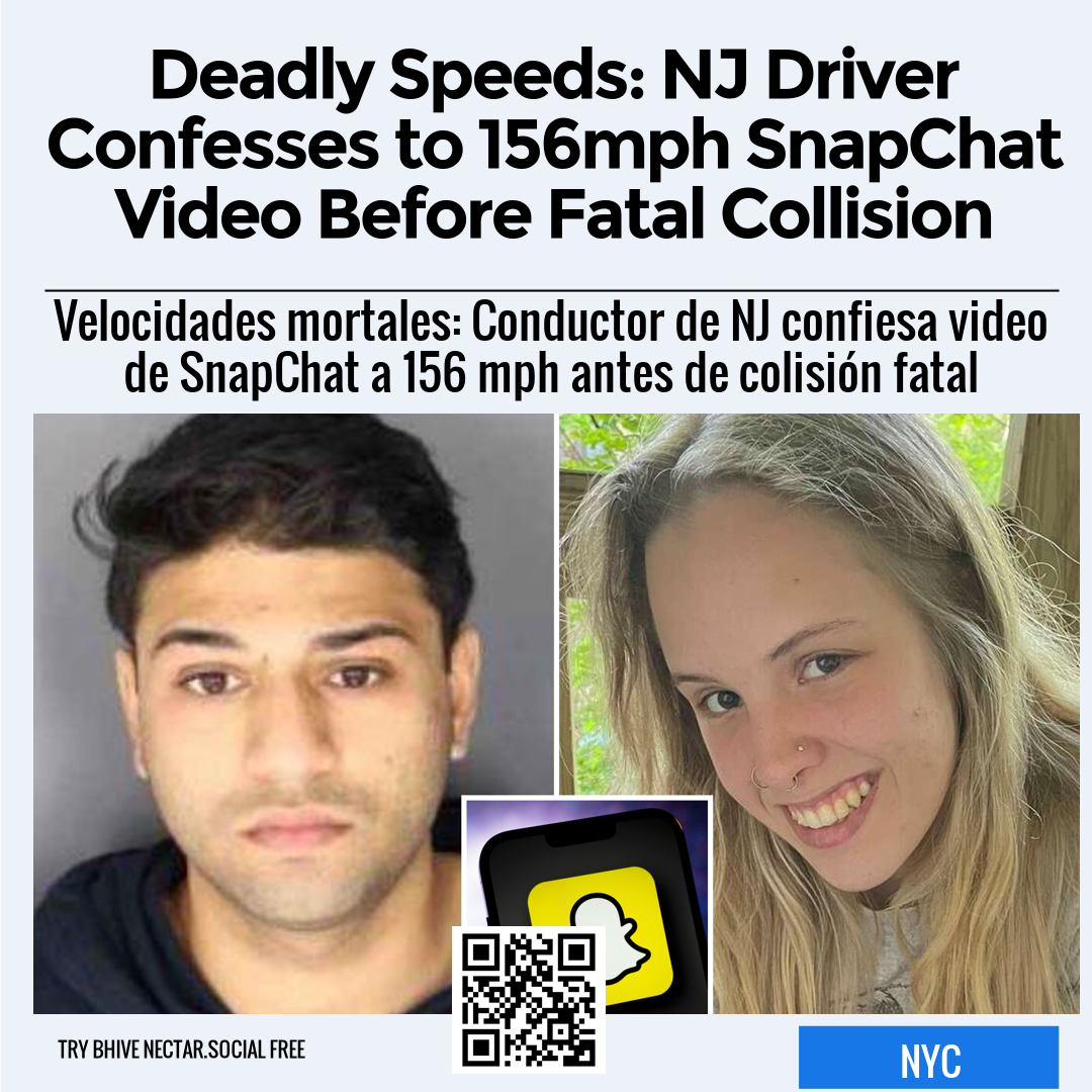 Deadly Speeds: NJ Driver Confesses to 156mph SnapChat Video Before Fatal Collision