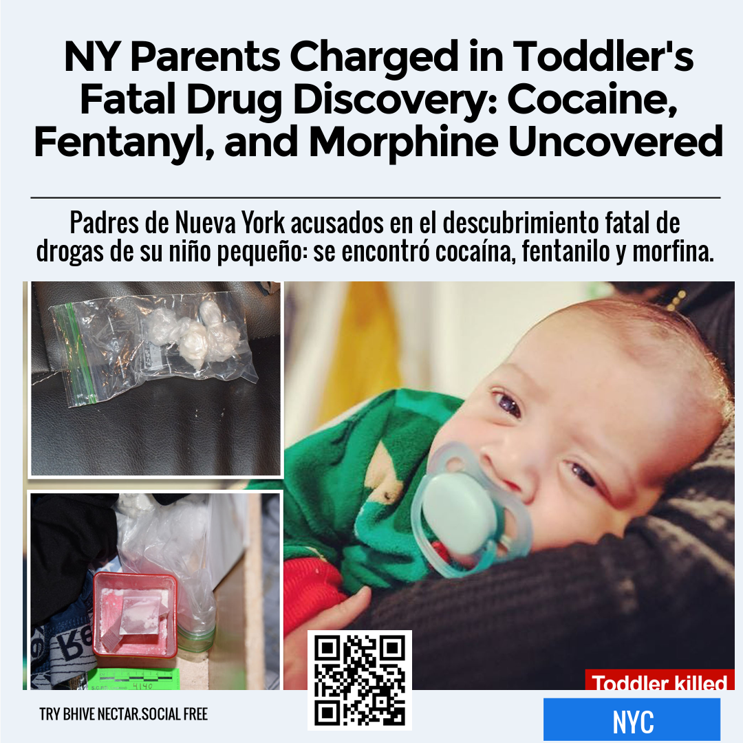 NY Parents Charged in Toddler's Fatal Drug Discovery: Cocaine, Fentanyl, and Morphine Uncovered