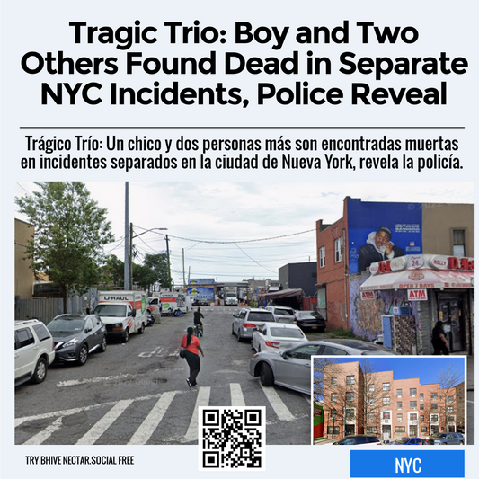 Tragic Trio: Boy and Two Others Found Dead in Separate NYC Incidents, Police Reveal