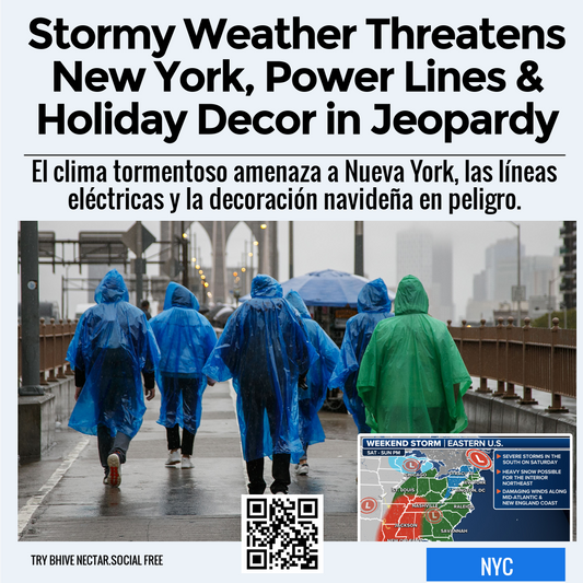 Stormy Weather Threatens New York, Power Lines & Holiday Decor in Jeopardy