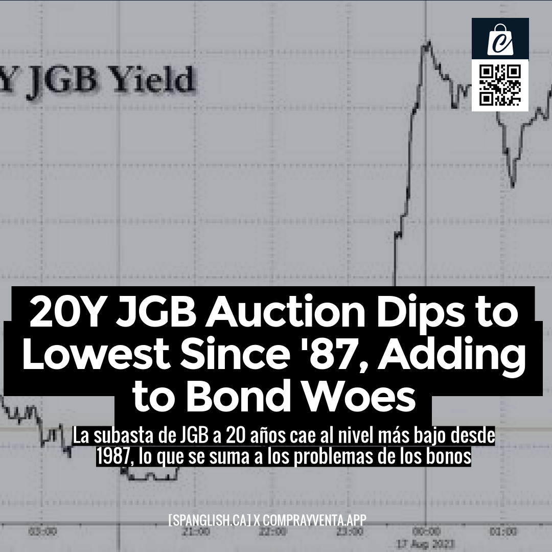 20Y JGB Auction Dips to Lowest Since '87, Adding to Bond Woes