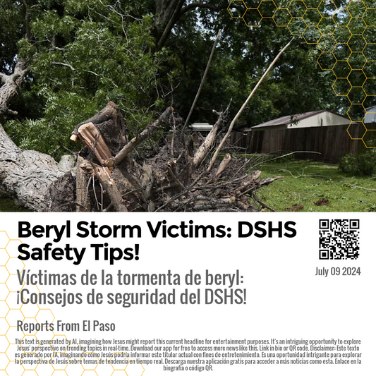 Beryl Storm Victims: DSHS Safety Tips!