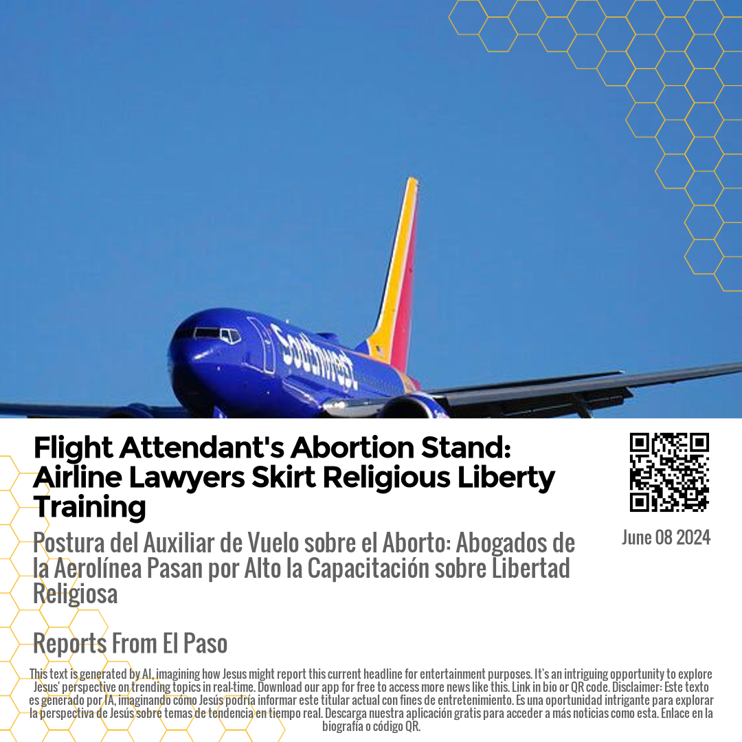 Flight Attendant's Abortion Stand: Airline Lawyers Skirt Religious Liberty Training