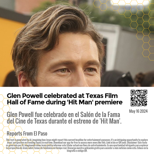 Glen Powell celebrated at Texas Film Hall of Fame during 'Hit Man' premiere