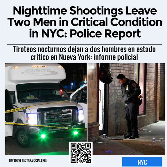 Nighttime Shootings Leave Two Men in Critical Condition in NYC: Police Report