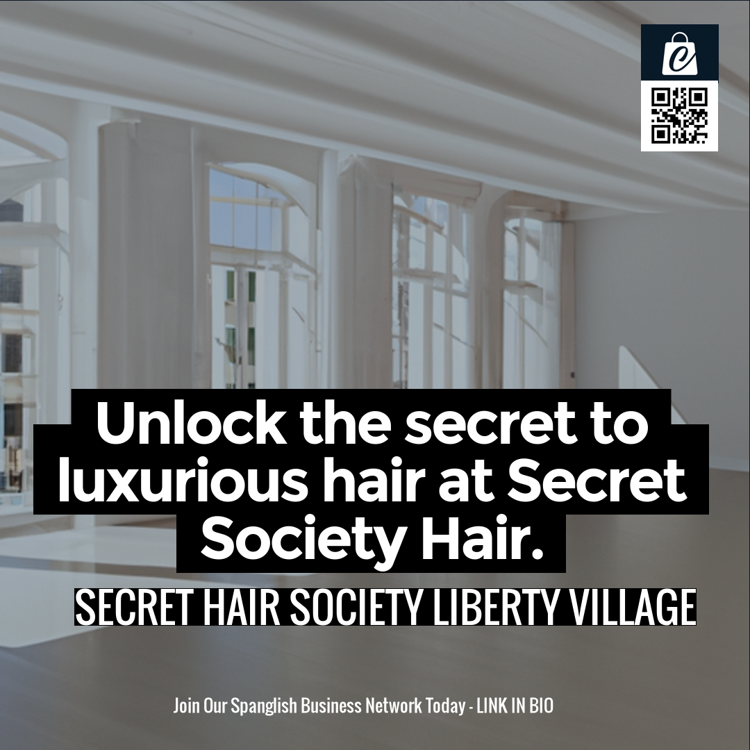 Unlock the secret to luxurious hair at Secret Society Hair.