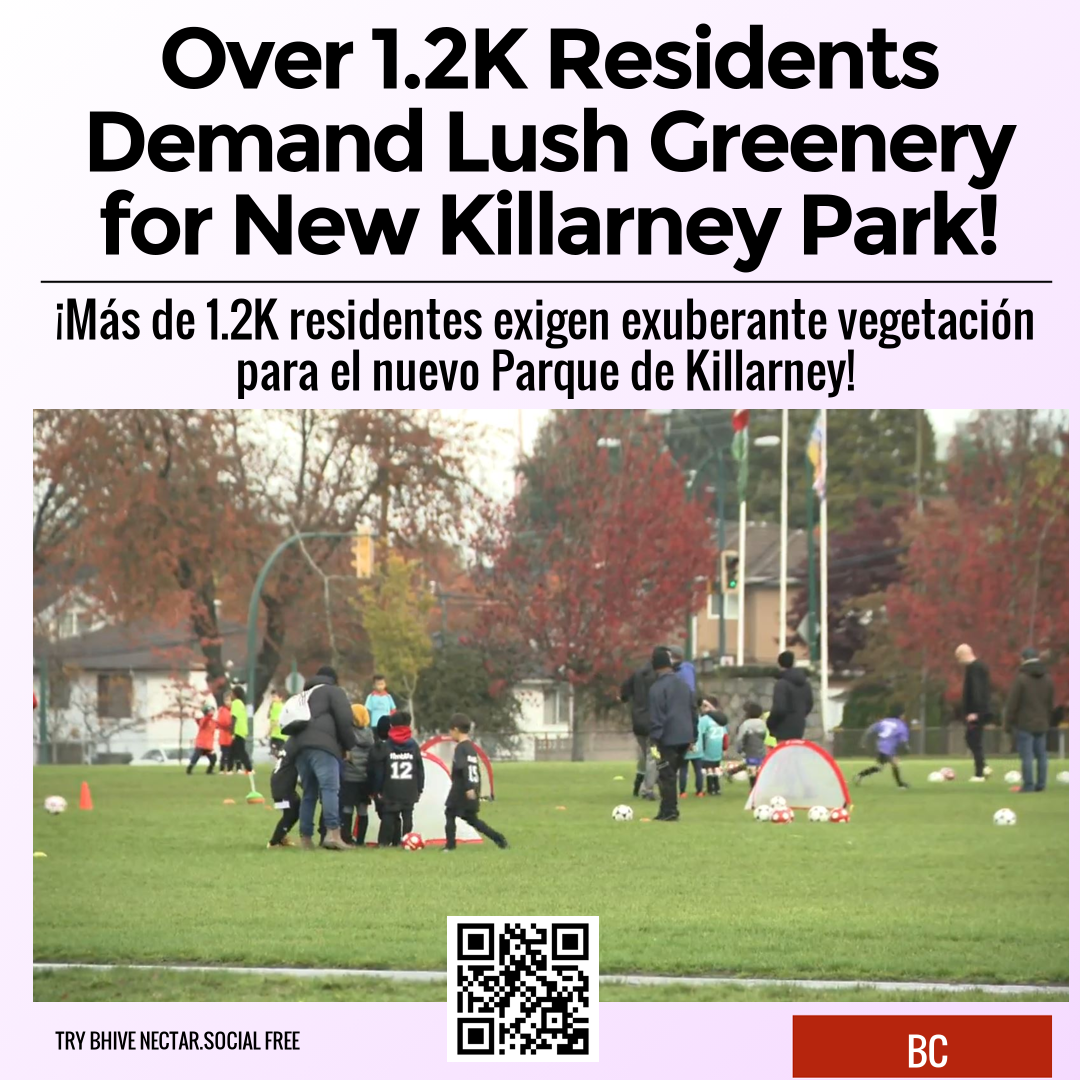 Over 1.2K Residents Demand Lush Greenery for New Killarney Park!