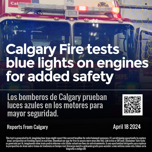 Calgary Fire tests blue lights on engines for added safety