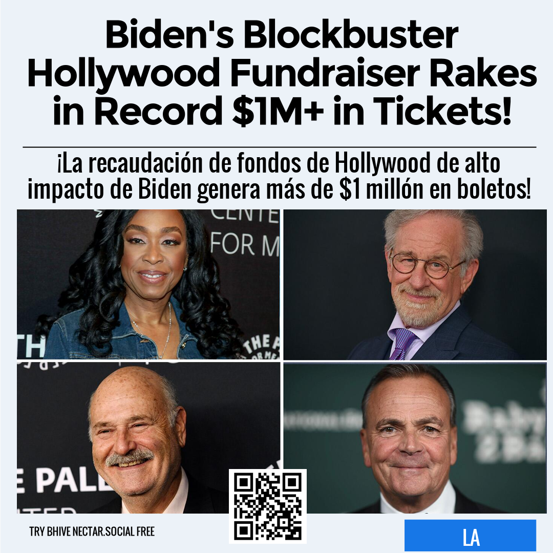 Biden's Blockbuster Hollywood Fundraiser Rakes in Record $1M+ in Tickets!