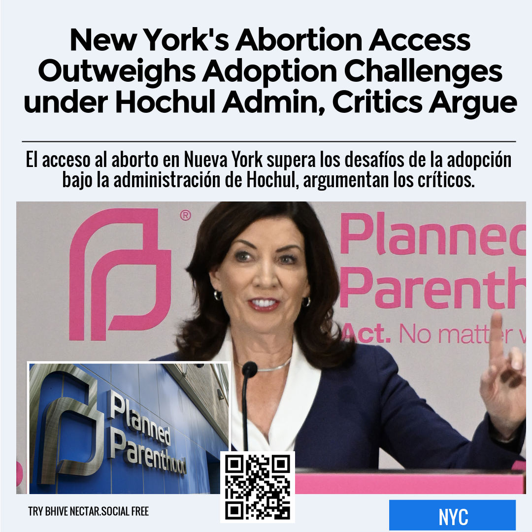 New York's Abortion Access Outweighs Adoption Challenges under Hochul Admin, Critics Argue