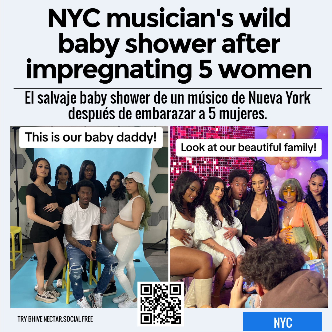 NYC musician's wild baby shower after impregnating 5 women