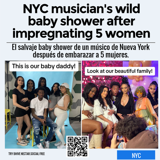 NYC musician's wild baby shower after impregnating 5 women