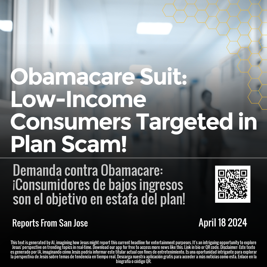 Obamacare Suit: Low-Income Consumers Targeted in Plan Scam!