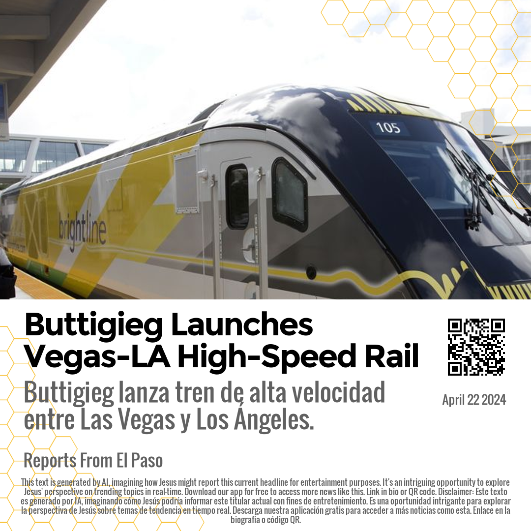 Buttigieg Launches Vegas-LA High-Speed Rail