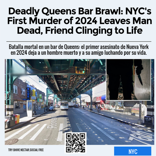 Deadly Queens Bar Brawl: NYC's First Murder of 2024 Leaves Man Dead, Friend Clinging to Life