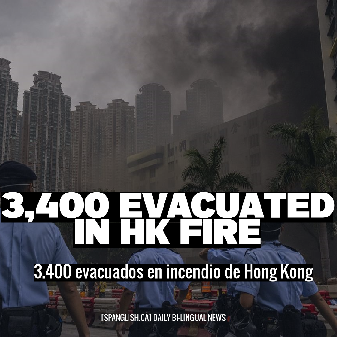 3,400 Evacuated in HK Fire