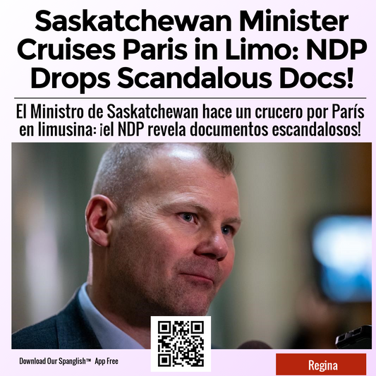 Saskatchewan Minister Cruises Paris in Limo: NDP Drops Scandalous Docs!