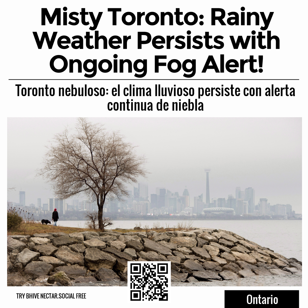 Misty Toronto: Rainy Weather Persists with Ongoing Fog Alert!