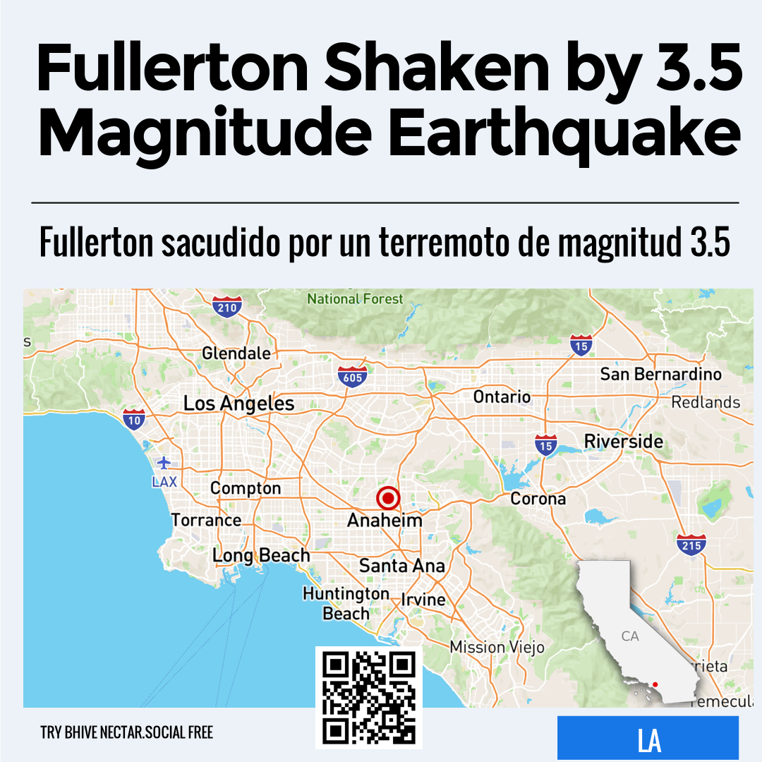 Fullerton Shaken by 3.5 Magnitude Earthquake