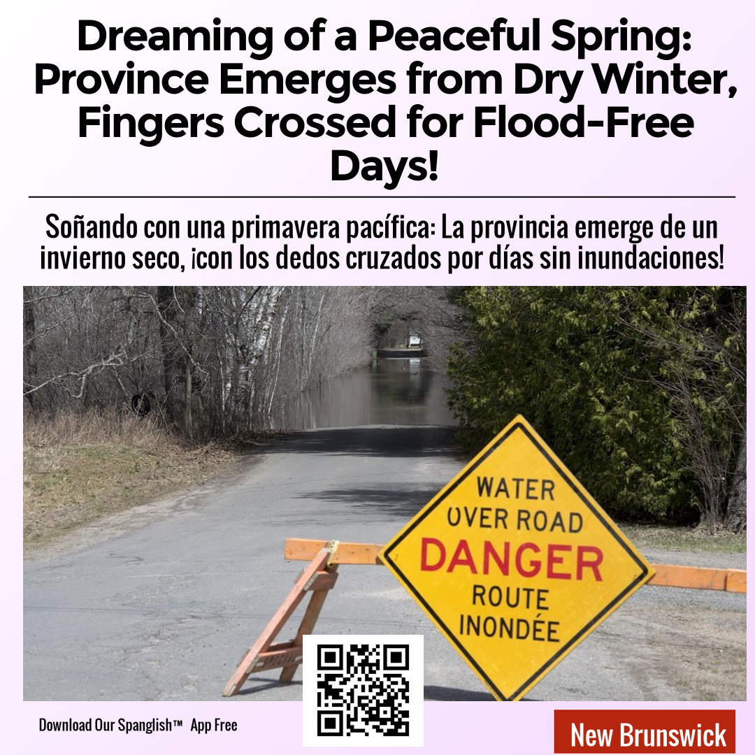 Dreaming of a Peaceful Spring: Province Emerges from Dry Winter, Fingers Crossed for Flood-Free Days!