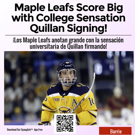 Maple Leafs Score Big with College Sensation Quillan Signing!