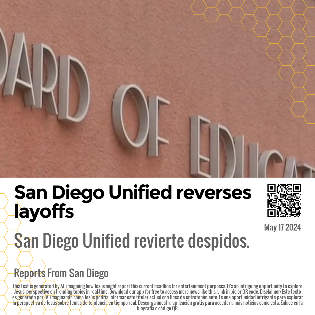 San Diego Unified reverses layoffs