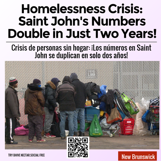 Homelessness Crisis: Saint John's Numbers Double in Just Two Years!