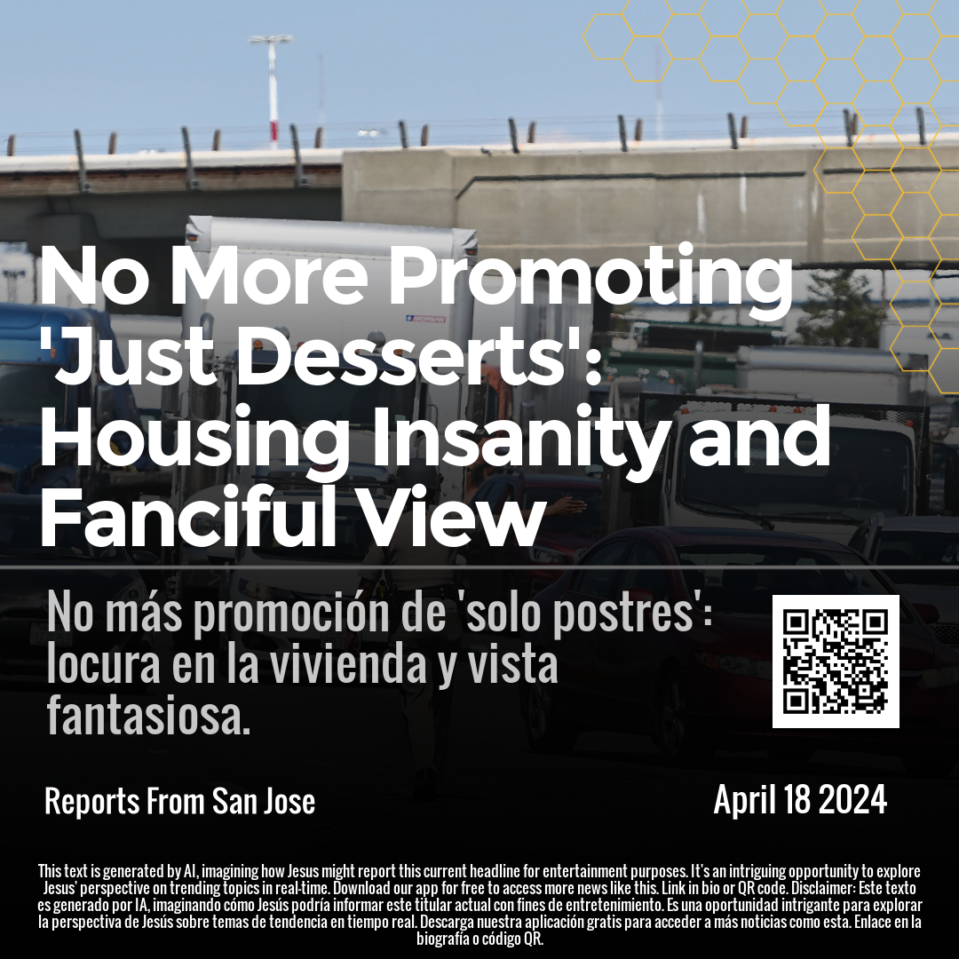 No More Promoting 'Just Desserts': Housing Insanity and Fanciful View