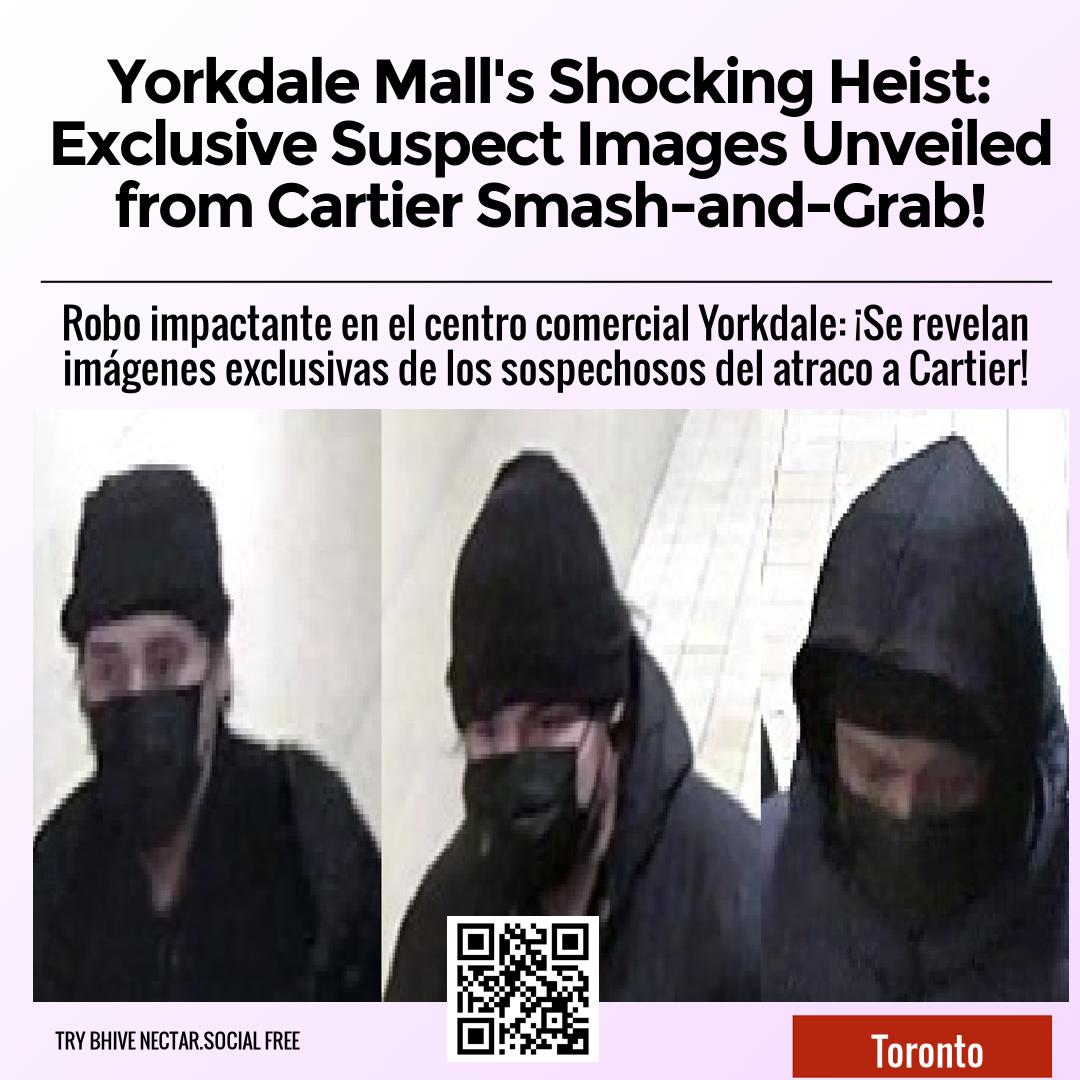 Yorkdale Mall's Shocking Heist: Exclusive Suspect Images Unveiled from Cartier Smash-and-Grab!