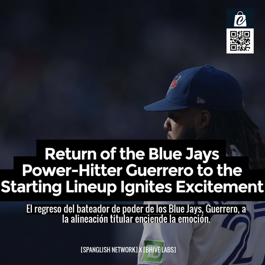 Return of the Blue Jays Power-Hitter Guerrero to the Starting Lineup Ignites Excitement