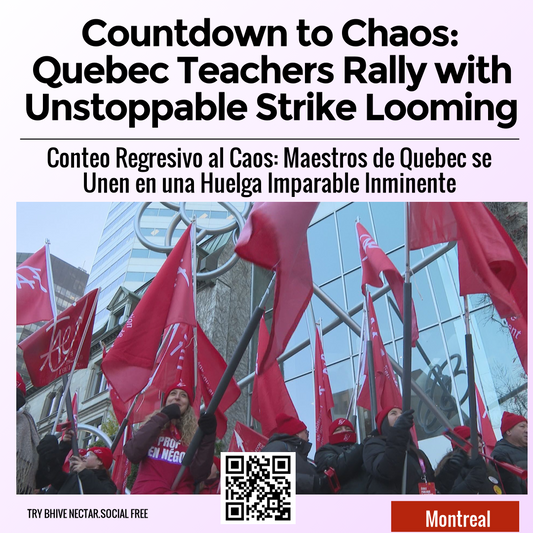 Countdown to Chaos: Quebec Teachers Rally with Unstoppable Strike Looming