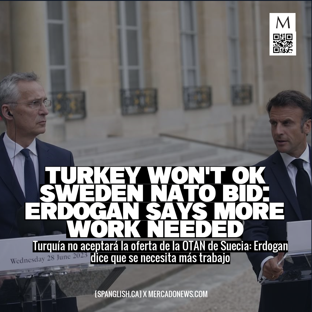 Turkey won't OK Sweden NATO Bid: Erdogan Says More Work Needed