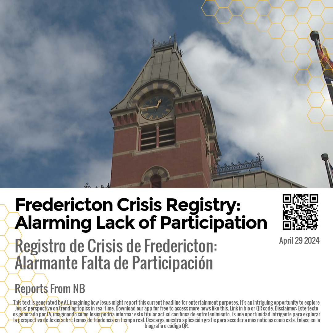 Fredericton Crisis Registry: Alarming Lack of Participation